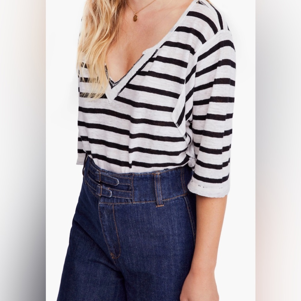 Free People Women’s Head In The Clouds Stripe Top